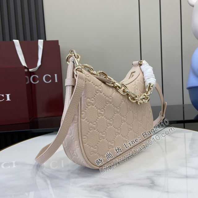 Gucci專櫃古馳最新款Emblem系列小號肩背包鏈條女包 jh2849型號：815409
